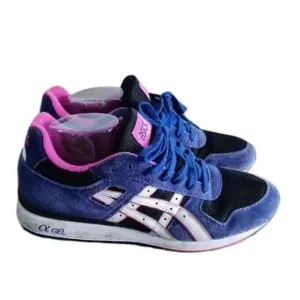 ASICS GT-II H302N Running Sneaker Men 10.5 Purple Leather Lace Up Athletic Shoes