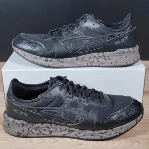 ASICS HyperGEL Lyte Shoes Mens Size 14 Black Gray Running Athletic Sneakers