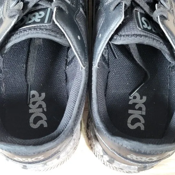ASICS HyperGEL Lyte Shoes Mens Size 14 Black Gray Running Athletic Sneakers