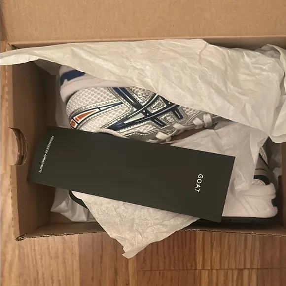 ASICS Kids Running Shoes - White and Blue