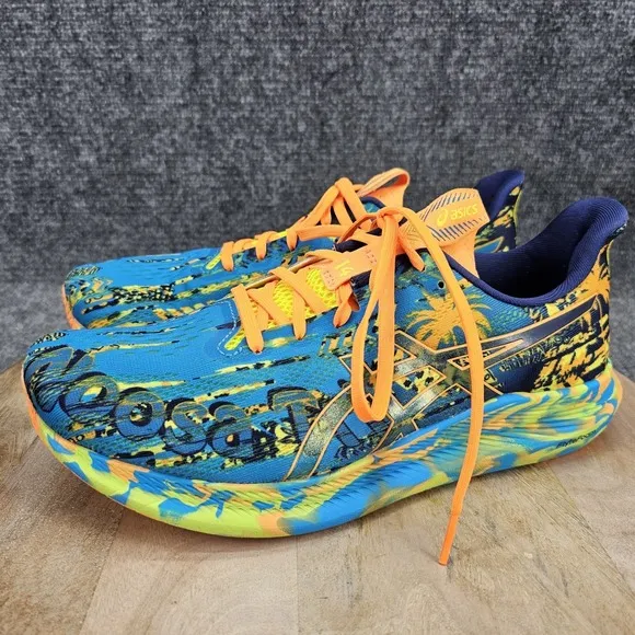 Asics Noosa Tri 14 Mens Size 9 Blue Orange Athletic Running Shoes 1011B368
