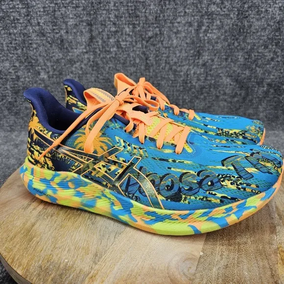 Asics Noosa Tri 14 Mens Size 9 Blue Orange Athletic Running Shoes 1011B368