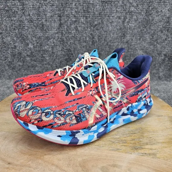 Asics Noosa Tri 14 Womens Size 9.5 Red Blue Athletic Running Shoes 1012b208