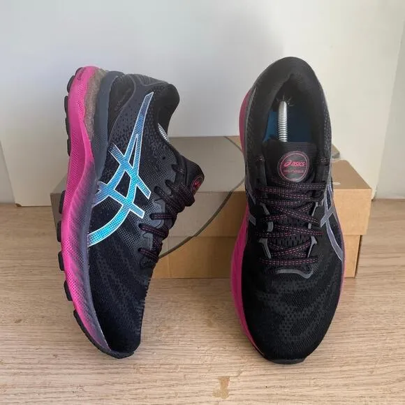 Asics Womens Gel Nimbus 23 Black/Pink Women Running Shoes Sneakers-  SZ 9