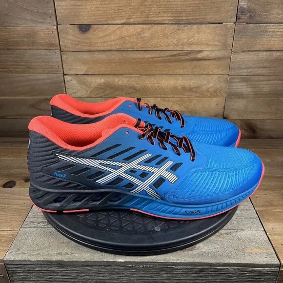 ASICS FuzeX Running Shoes Men's Size 11 Blue Lace Up T639N Sneakers NWOB