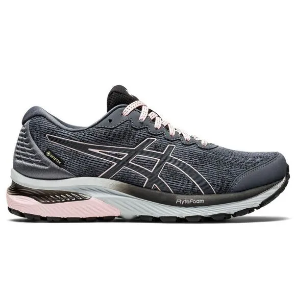 Asics Gel-Cumulus 22 GTX Sneakers Women's US 6 Gray Peach Running Shoes EEE3302