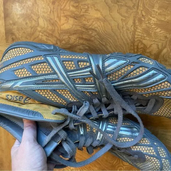 ASICS YELLOW &amp; Steel Wrestler Shoes