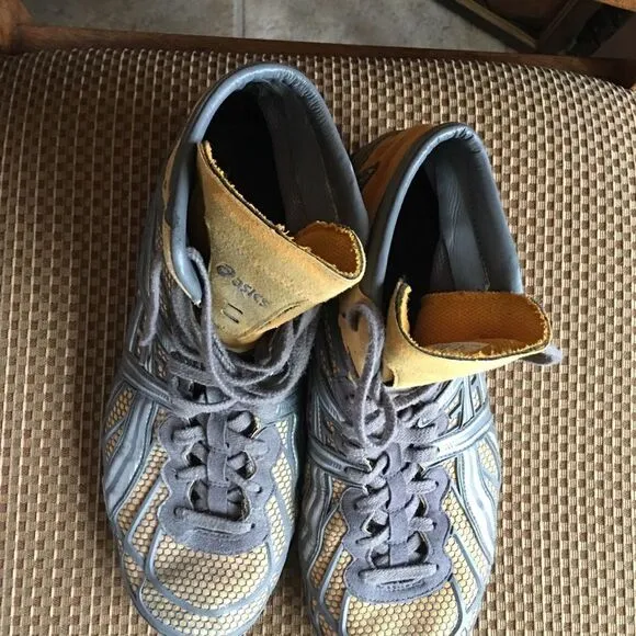 ASICS YELLOW &amp; Steel Wrestler Shoes