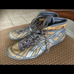 ASICS YELLOW &amp; Steel Wrestler Shoes