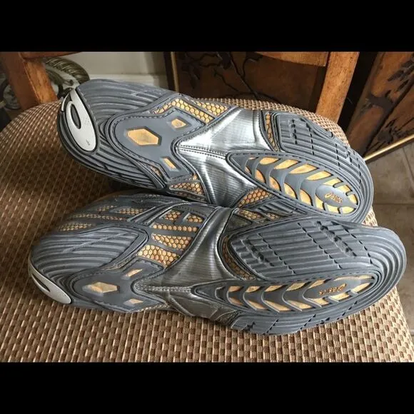 ASICS YELLOW &amp; Steel Wrestler Shoes