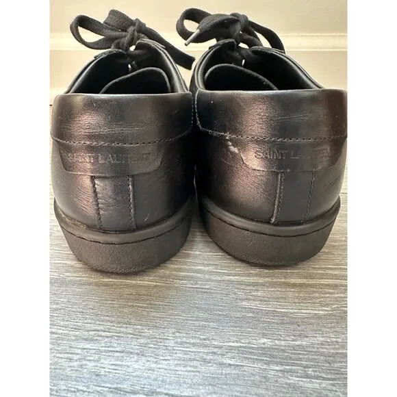 AUTHENTIC YSL SAINT LAURENT PARIS FASHION SNEAKERS Flat TENNIS Shoes 40 / US 7