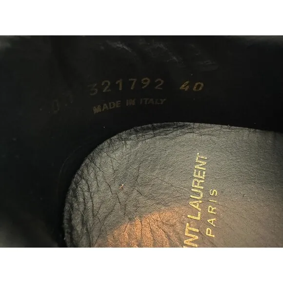 AUTHENTIC YSL SAINT LAURENT PARIS FASHION SNEAKERS Flat TENNIS Shoes 40 / US 7