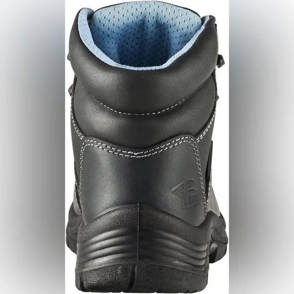 Avenger Safety Black Lace Up Leather Work Boots for Women 7 WIDE