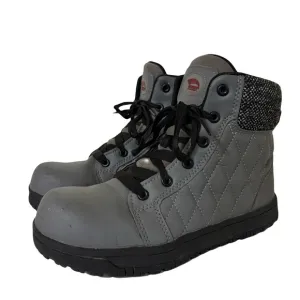 Avenger Women’s Metro Gray Work Safety Boots 7.5 Comfort Steel Toe Construction