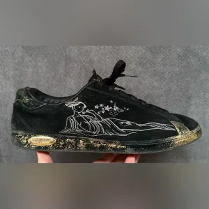 Baby Phat black &amp; gold fairy sneakers shoes Sz 8.5