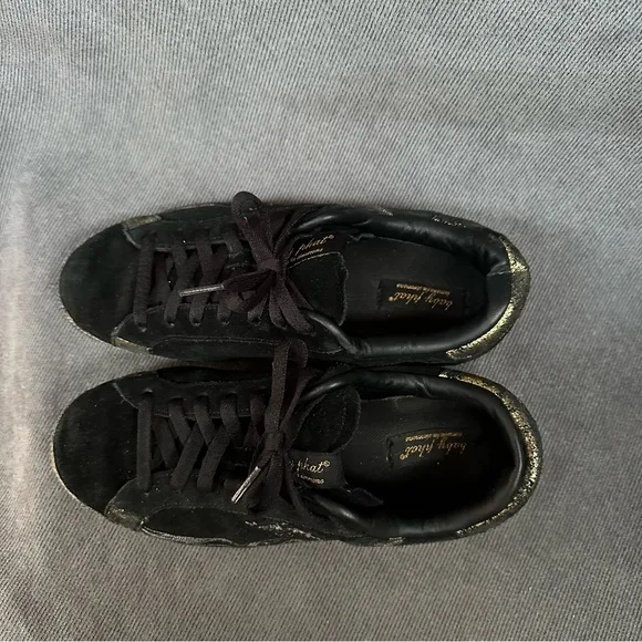 Baby Phat black &amp; gold fairy sneakers shoes Sz 8.5