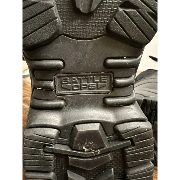 Battle Ops Tactical Boots Side Zip With‎ Safety Toe, Sz 10 Waterproof