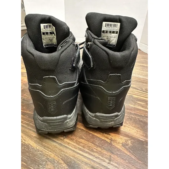 Battle Ops Tactical Boots Side Zip With‎ Safety Toe, Sz 10 Waterproof