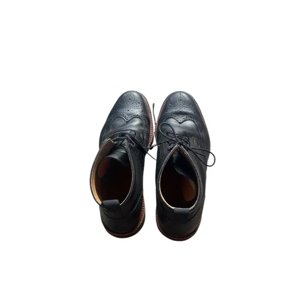 Beckett Simonon Nolan Brogues Handmade Men's Black Boots, Size 11.5