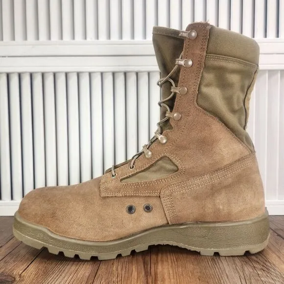 Belleville 550ST USMC 8&quot; Hot Weather Steel Toe Boots Mens Sz 14 Wide Coyote Tan
