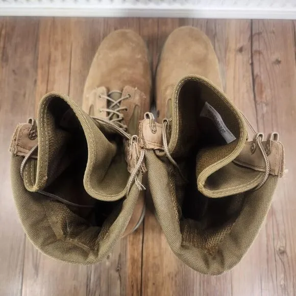 Belleville 550ST USMC 8&quot; Hot Weather Steel Toe Boots Mens Sz 14 Wide Coyote Tan