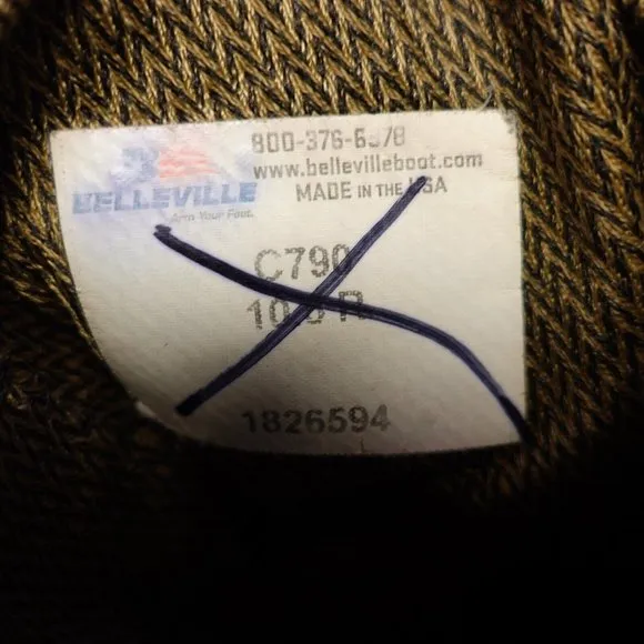 Belleville Boots Mens‎ 10.5 Military Combat Tactical Flight Safety Tan USA C790