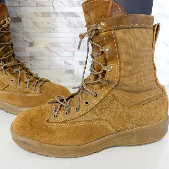 Belleville Boots Mens‎ 10.5 Military Combat Tactical Flight Safety Tan USA C790