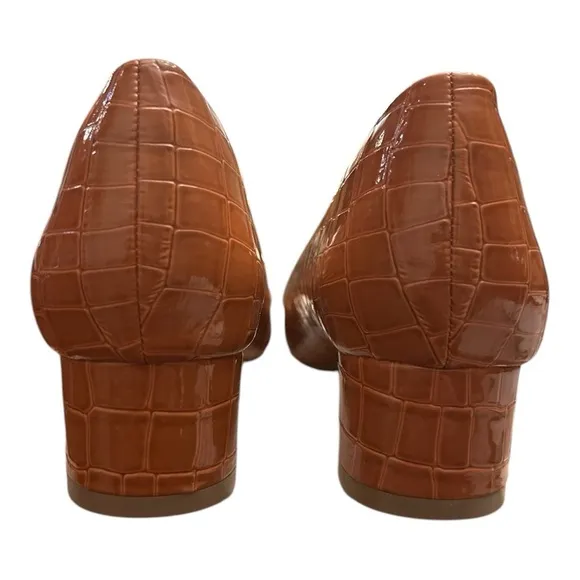 Benassal Bunion Orthopedic Brown Dress Block Heel Pumps -Sophia Sensitive Feet