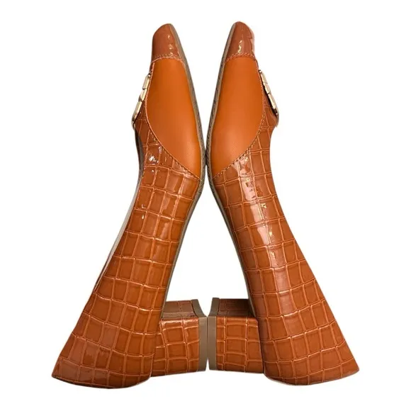 Benassal Bunion Orthopedic Brown Dress Block Heel Pumps -Sophia Sensitive Feet
