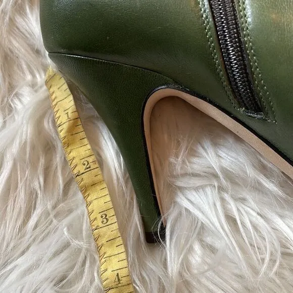 Bettye Muller Green 4” Heeled Bootie Shoes