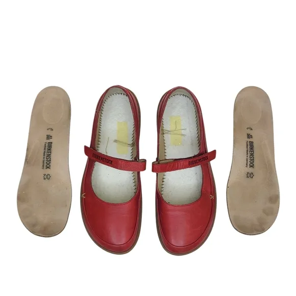 Birkenstock Iona Mary Jane Shoes Brick Red Euro 41 US 10-10.5