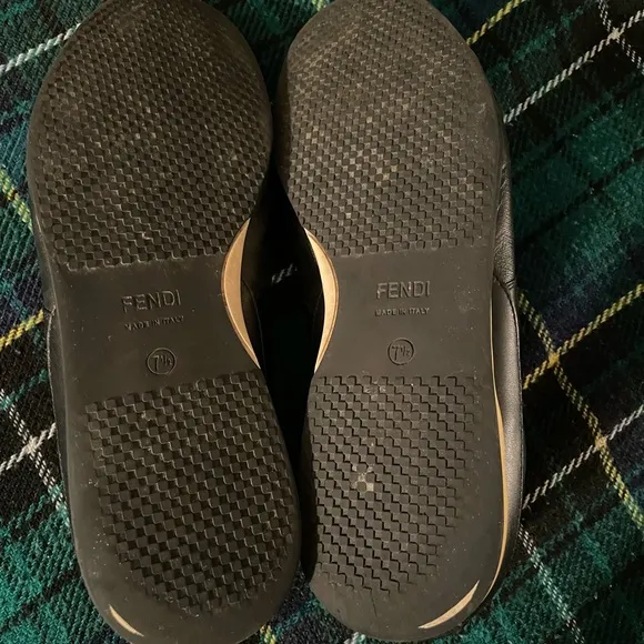 Black Fendi Designer Sneakers