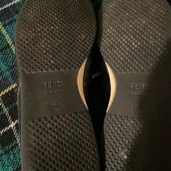 Black Fendi Designer Sneakers