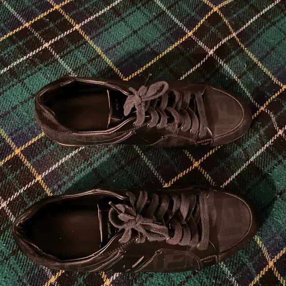 Black Fendi Designer Sneakers