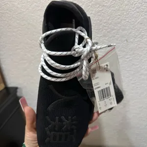 Black Sneakers with White Laces