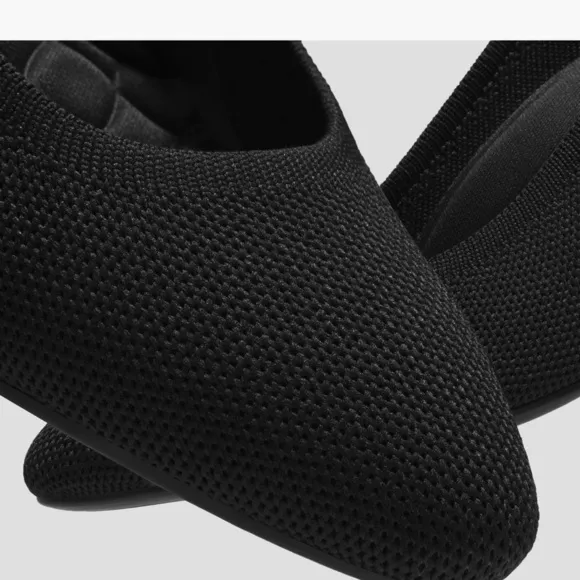 Black VIVAIA Women's Shoes Almond Toe Block Heel (Tamia Block)
