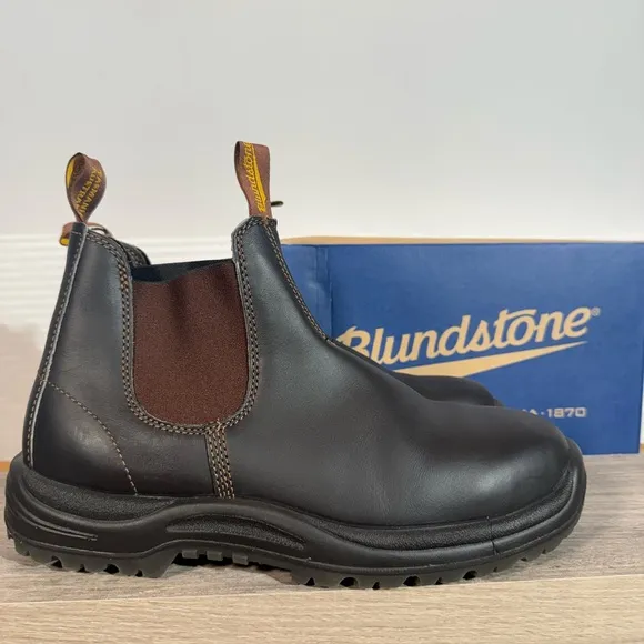 Blundstone Men’s 172 Work Series Xtreme Safety Boots Brown Leather Size 12 US