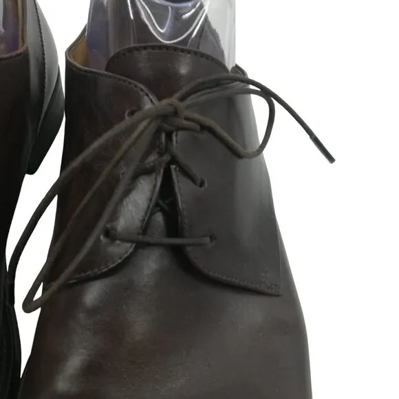 Boss Hugo Boss Lace Up Cap Toe Leather Brown Oxford Shoes Size 7 Mens Derby
