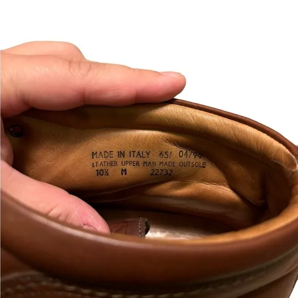 Bostonian Strada Leather Chukka Shoes Mens Brown Split Toe Size 10.5