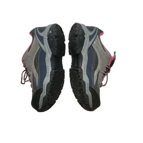 Brahma Women's Sarah Steel Toe Low Work Safety Shoe Gray/Pink Size USA 10