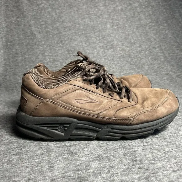 Brooks Addiction Walker Brown Walking Shoes Sneakers 1100394E221 Mens Sz 10.5 4E