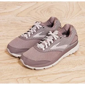 Brooks Addiction Walker Suede Women 7 B Shoe Walking Comfort Gray Alloy Oyster