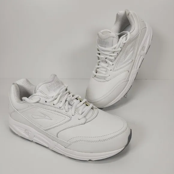 Brooks Addiction Walker White Walking Shoes Men's 9.5 4E Wide 1100394E111 NIB