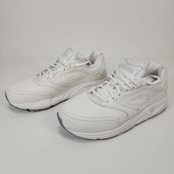 Brooks Addiction Walker White Walking Shoes Men's 9.5 4E Wide 1100394E111 NIB