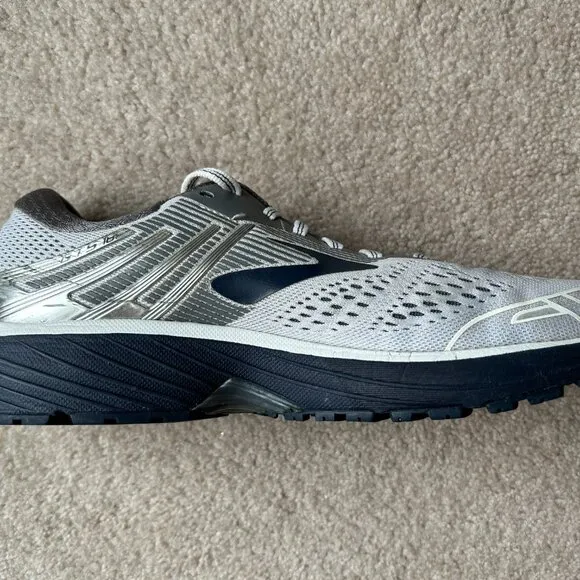 Brooks Adrenaline GTS 18 Men's Running Shoes Size 9 Gray Navy Blue 1102711D190
