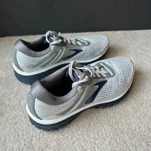Brooks Adrenaline GTS 18 Men's Running Shoes Size 9 Gray Navy Blue 1102711D190