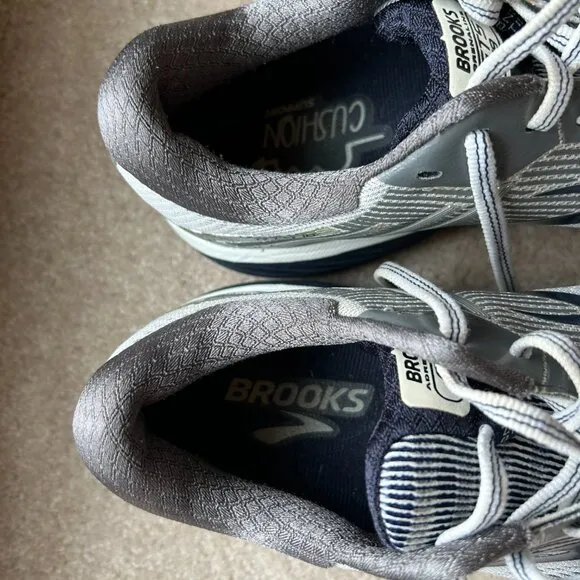 Brooks Adrenaline GTS 18 Men's Running Shoes Size 9 Gray Navy Blue 1102711D190