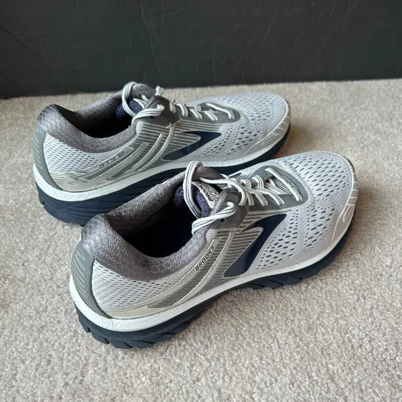 Brooks Adrenaline GTS 18 Men's Running Shoes Size 9 Gray Navy Blue 1102711D190