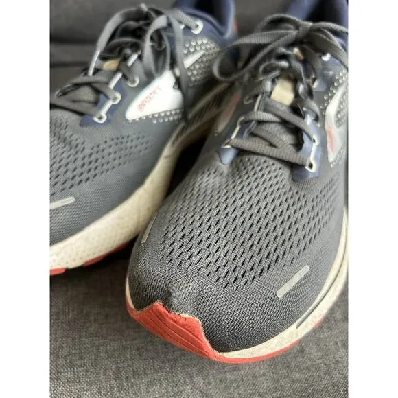 Brooks Adrenaline GTS 22 Mens Sz 13 Grey Blue Running Shoes Sneaker 1103661D435