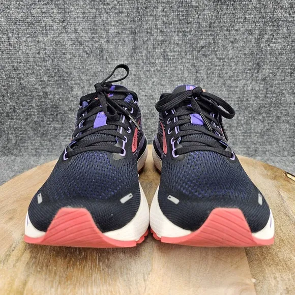 Brooks Adrenaline GTS 22 Womens Size 10 Black Blue Running Shoes 1203531B080